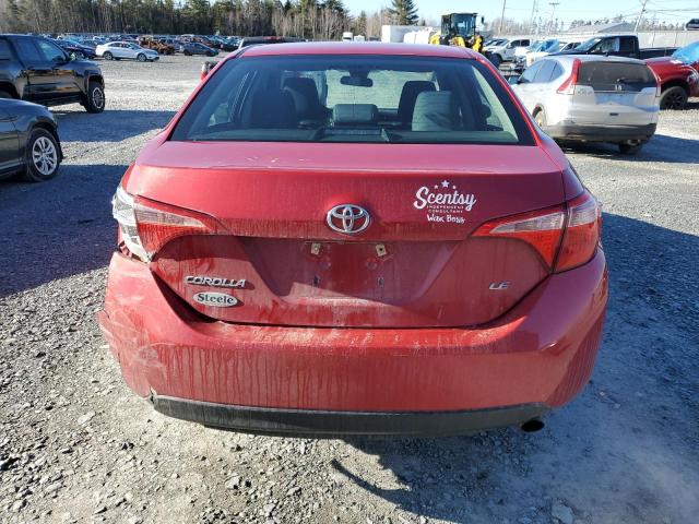 Sedans TOYOTA COROLLA 2017 Red