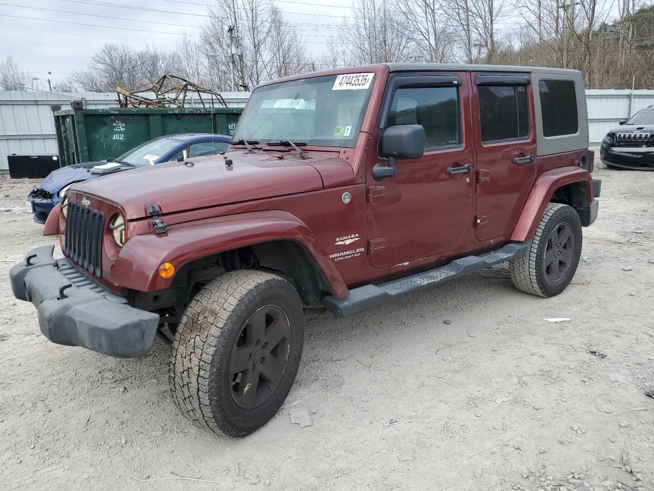 2007 Jeep Wrangler Sahara на продаже в Hurricane, WV - Burn