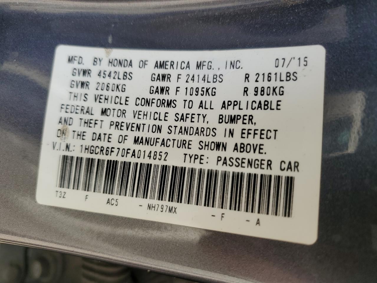 2015 Honda Accord - Image 13