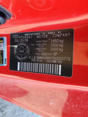 2010 HYUNDAI GENESIS COUPE 3.8L