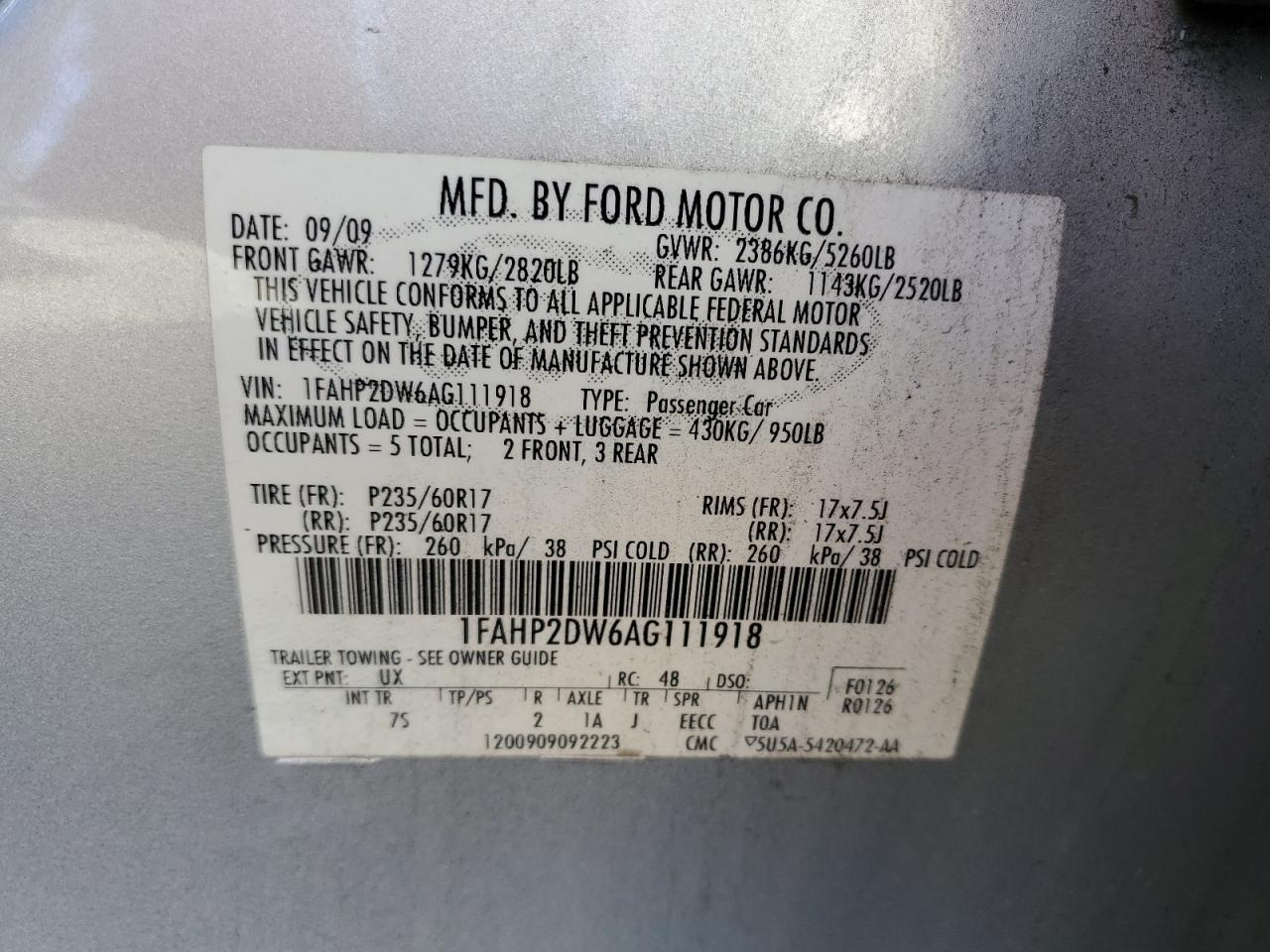 2010 Ford Taurus - Image 13