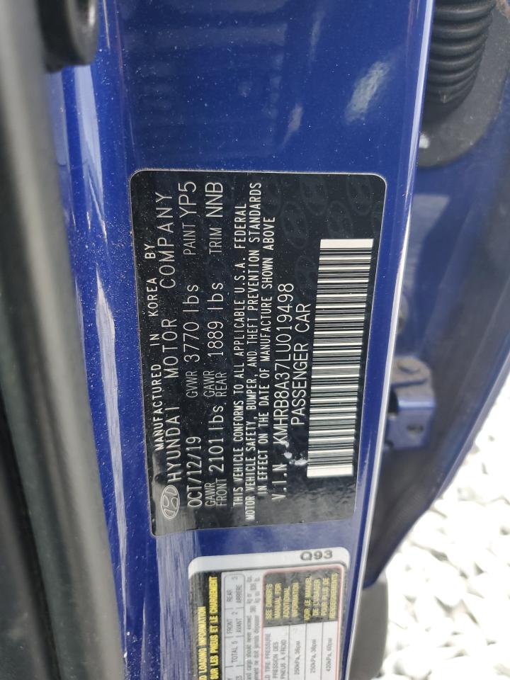 2020 Hyundai Venue Se VIN: KMHRB8A37LU019498 Lot: 48942525