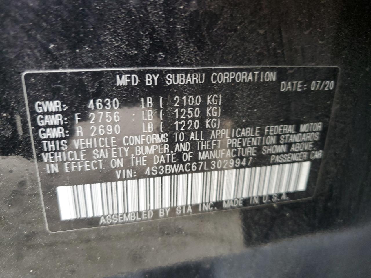 2020 Subaru Legacy - Image 14