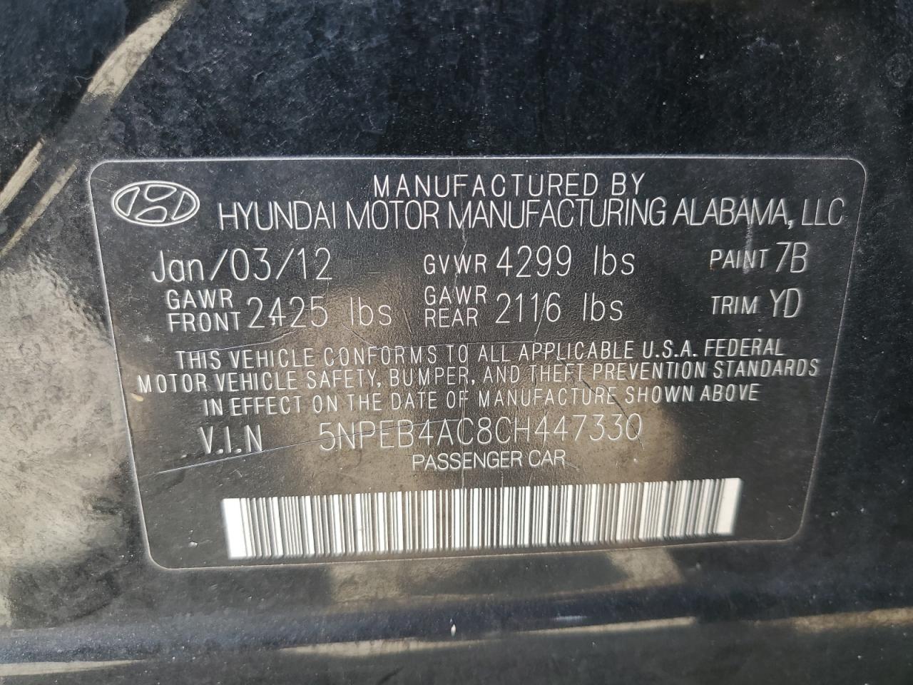 2012 Hyundai Sonata - Image 12