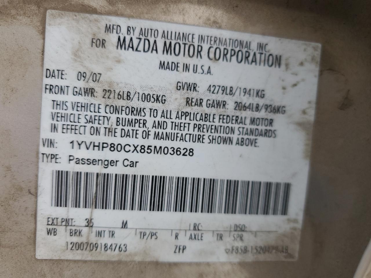 2008 Mazda 6 - Image 13