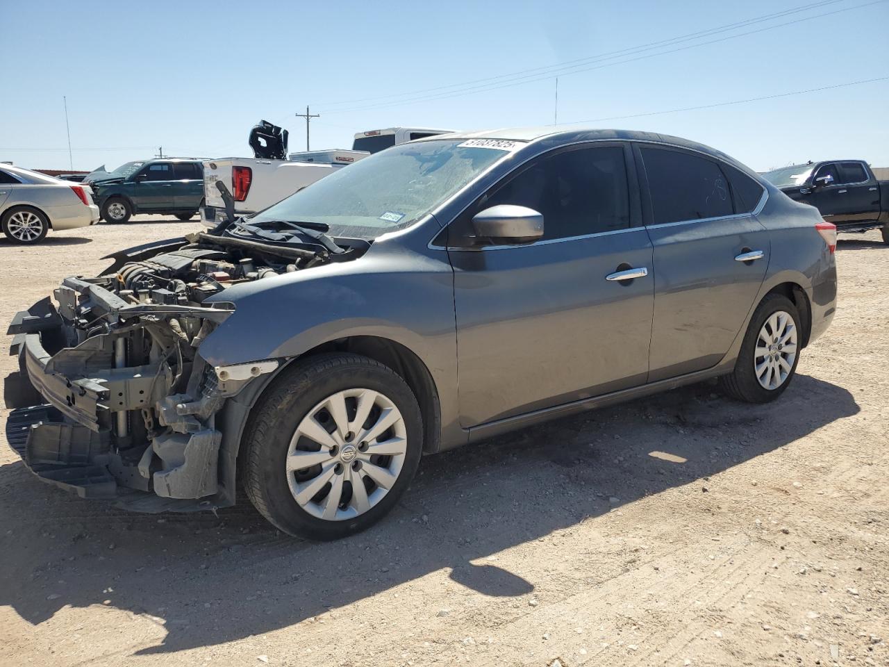 2015 Nissan Sentra S продається в Andrews, TX - Front End