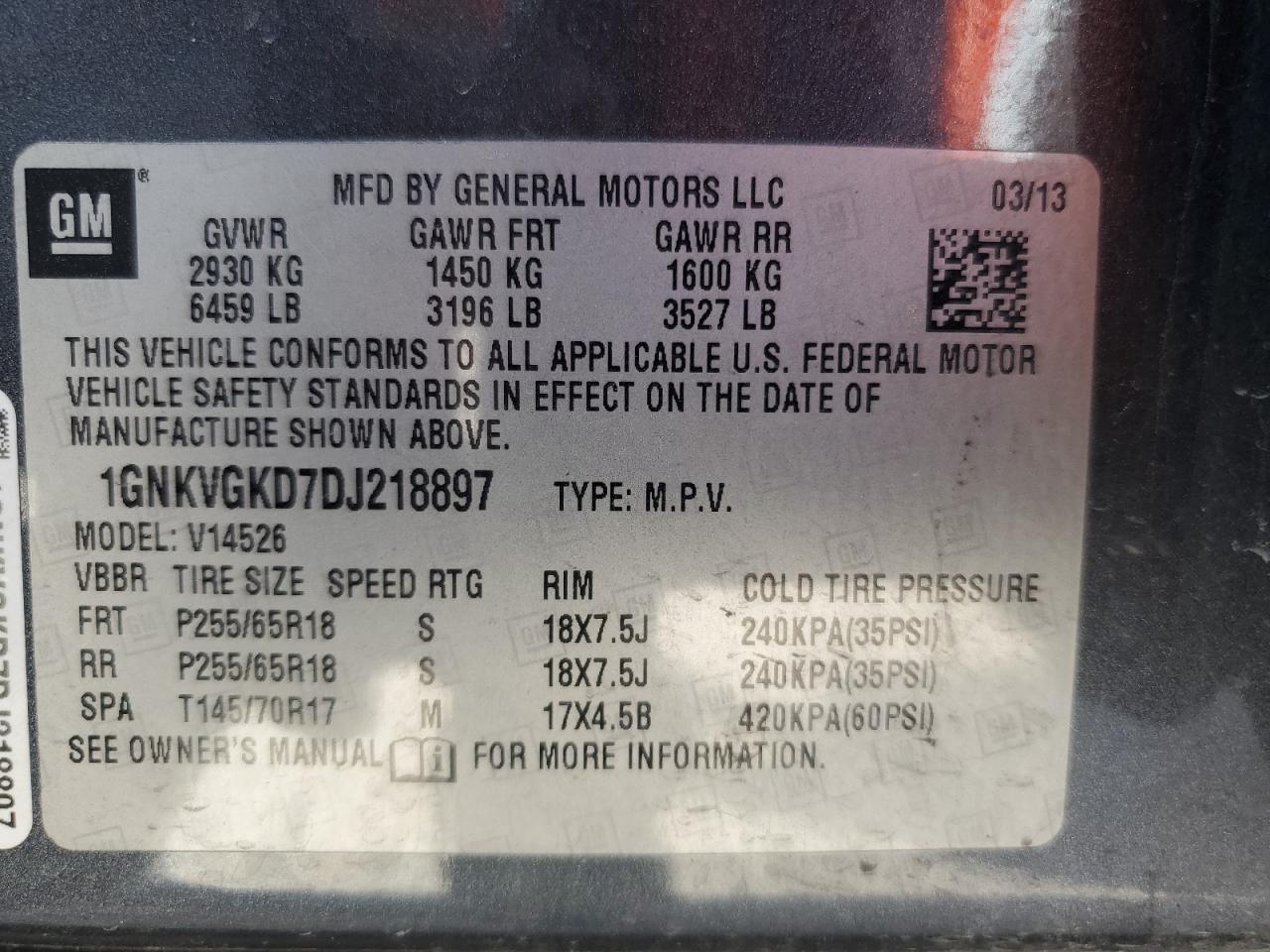 2013 Chevrolet Traverse - Image 13
