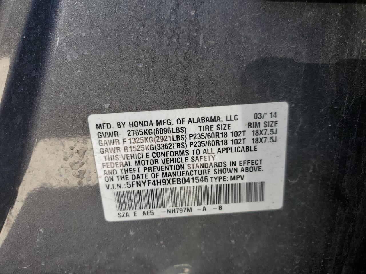2014 Honda Pilot - Image 12
