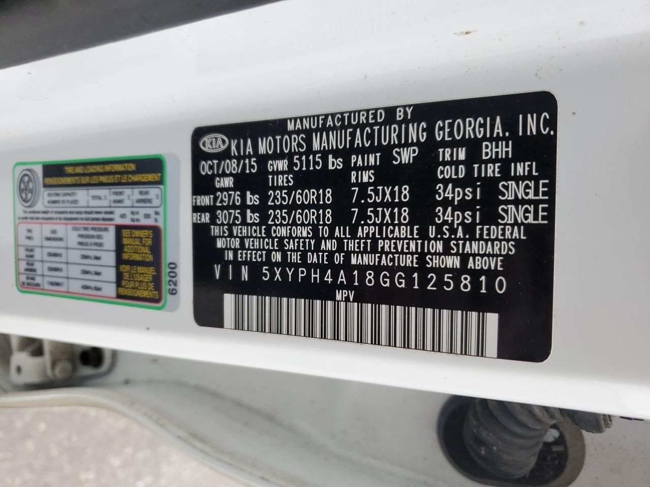 2016 Kia Sorento - Image 15