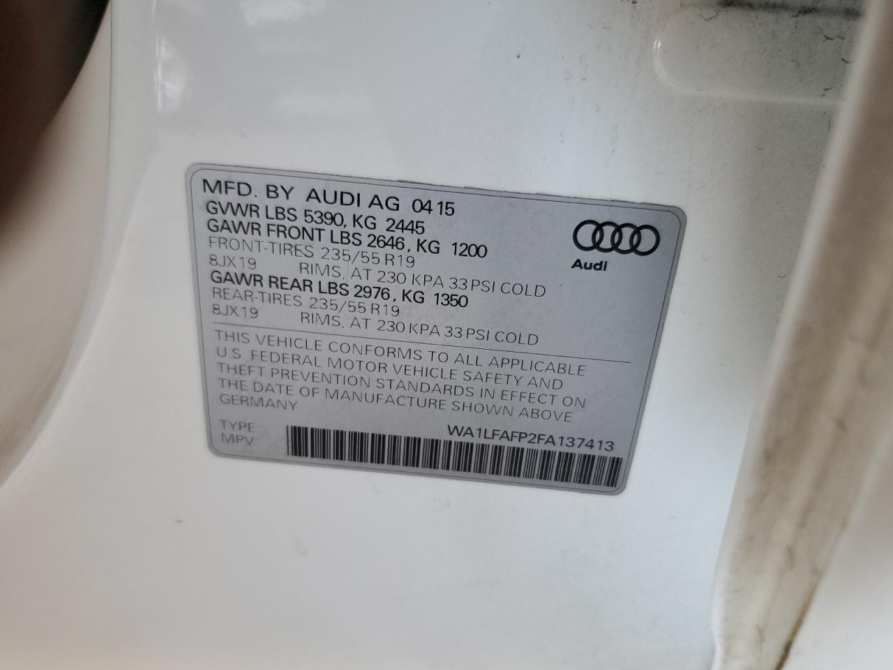 2015 Audi Q5 - Image 14