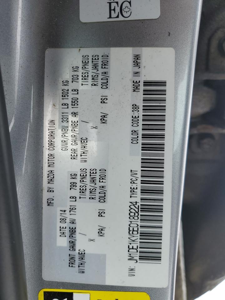 2014 Mazda Mazda2 Sport VIN: JM1DE1KY6E0189224 Lot: 47472605