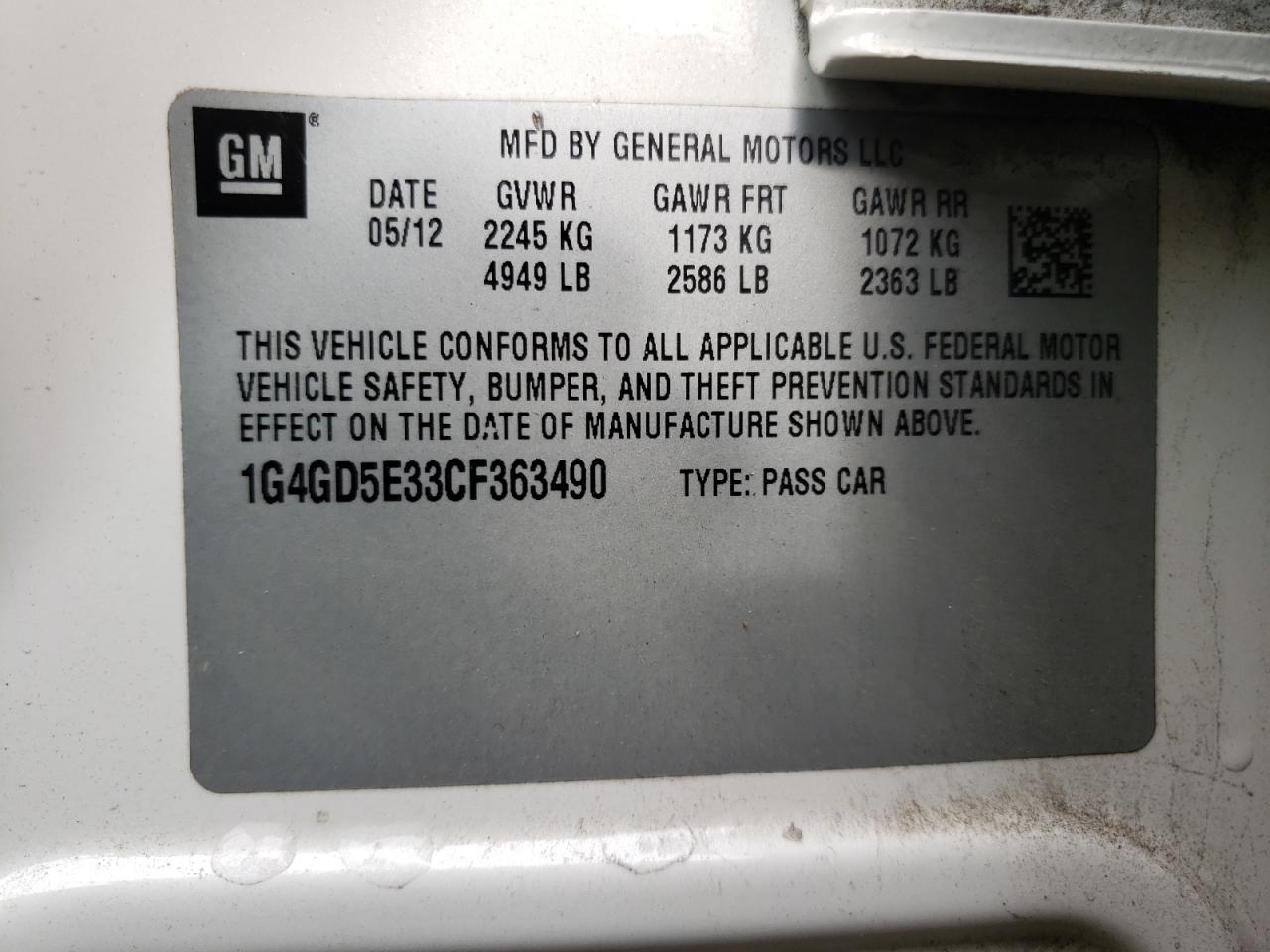 2012 Buick LaCrosse - Image 14