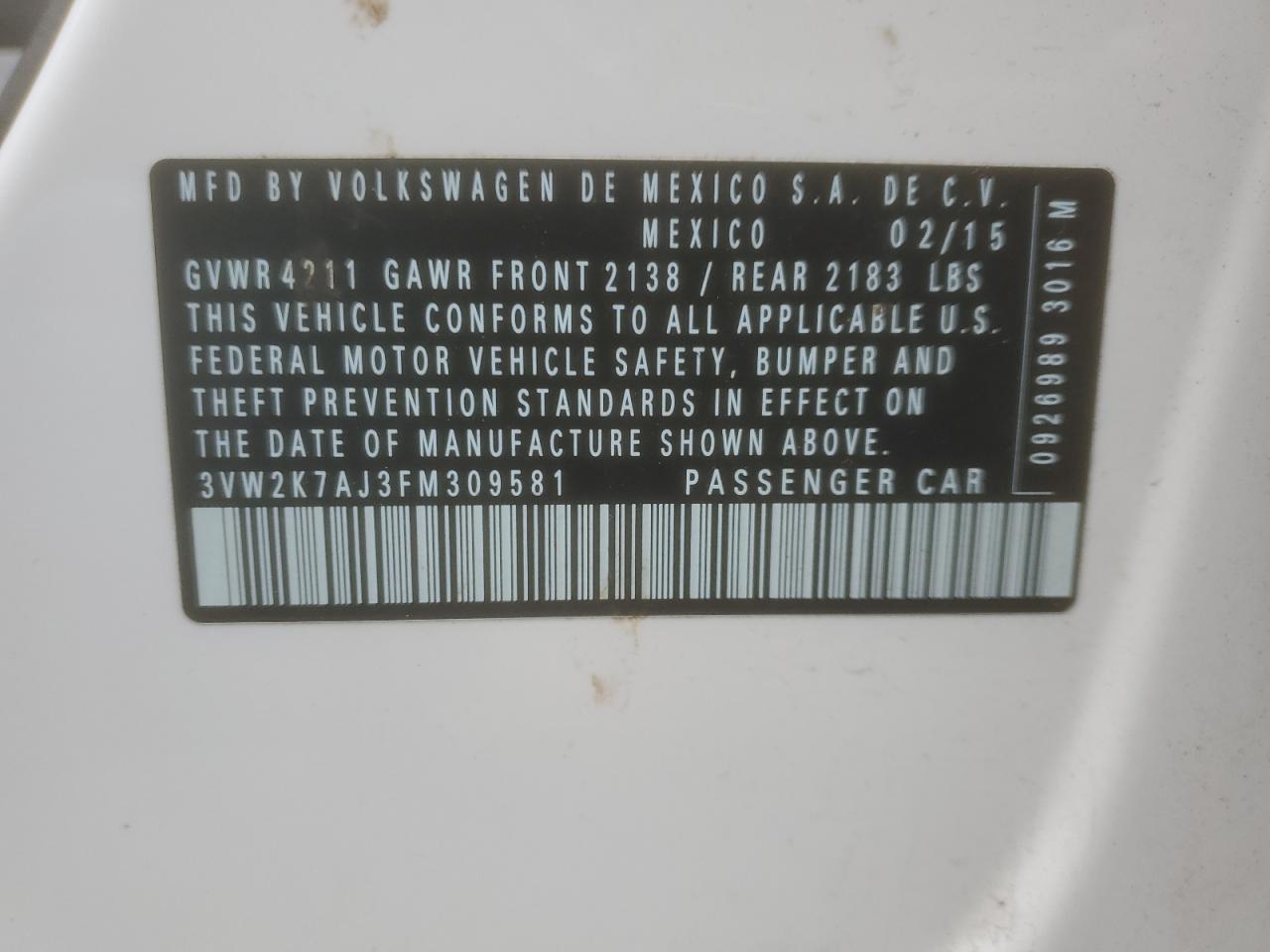 2015 Volkswagen Jetta - Image 14