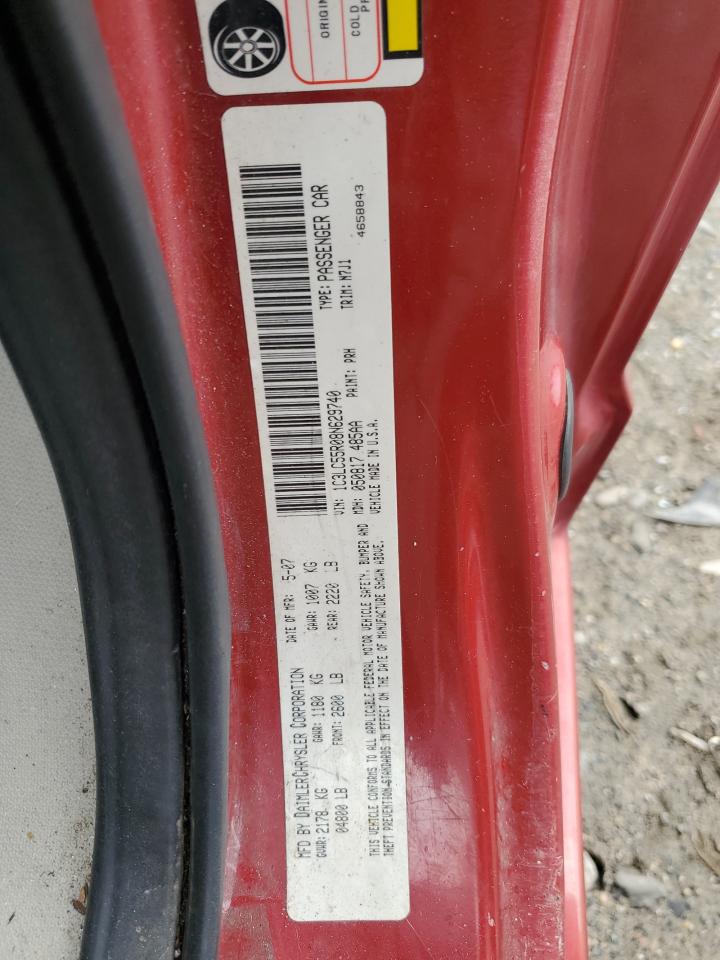 2008 Chrysler Sebring Touring VIN: 1C3LC55R08N629740 Lot: 48107085