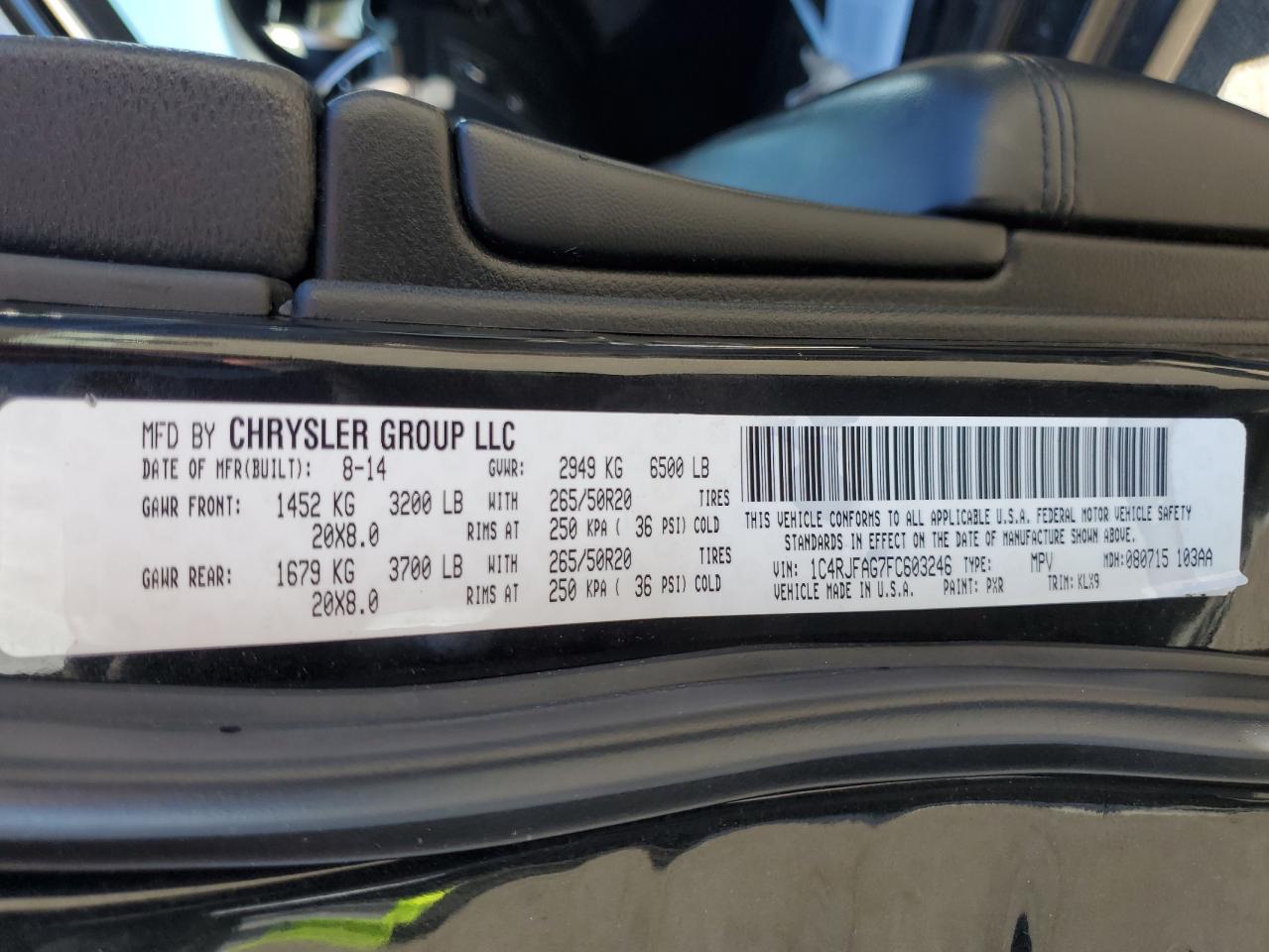 2015 Jeep Grand Cherokee - Image 15