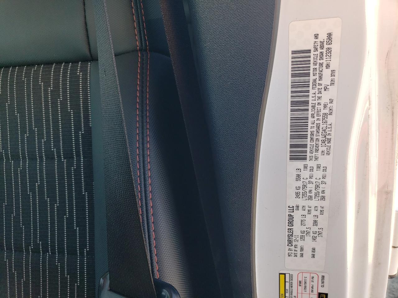 2012 Jeep Wrangler Unlimited Sahara VIN: 1C4BJWEG4CL167558 Lot: 48698895