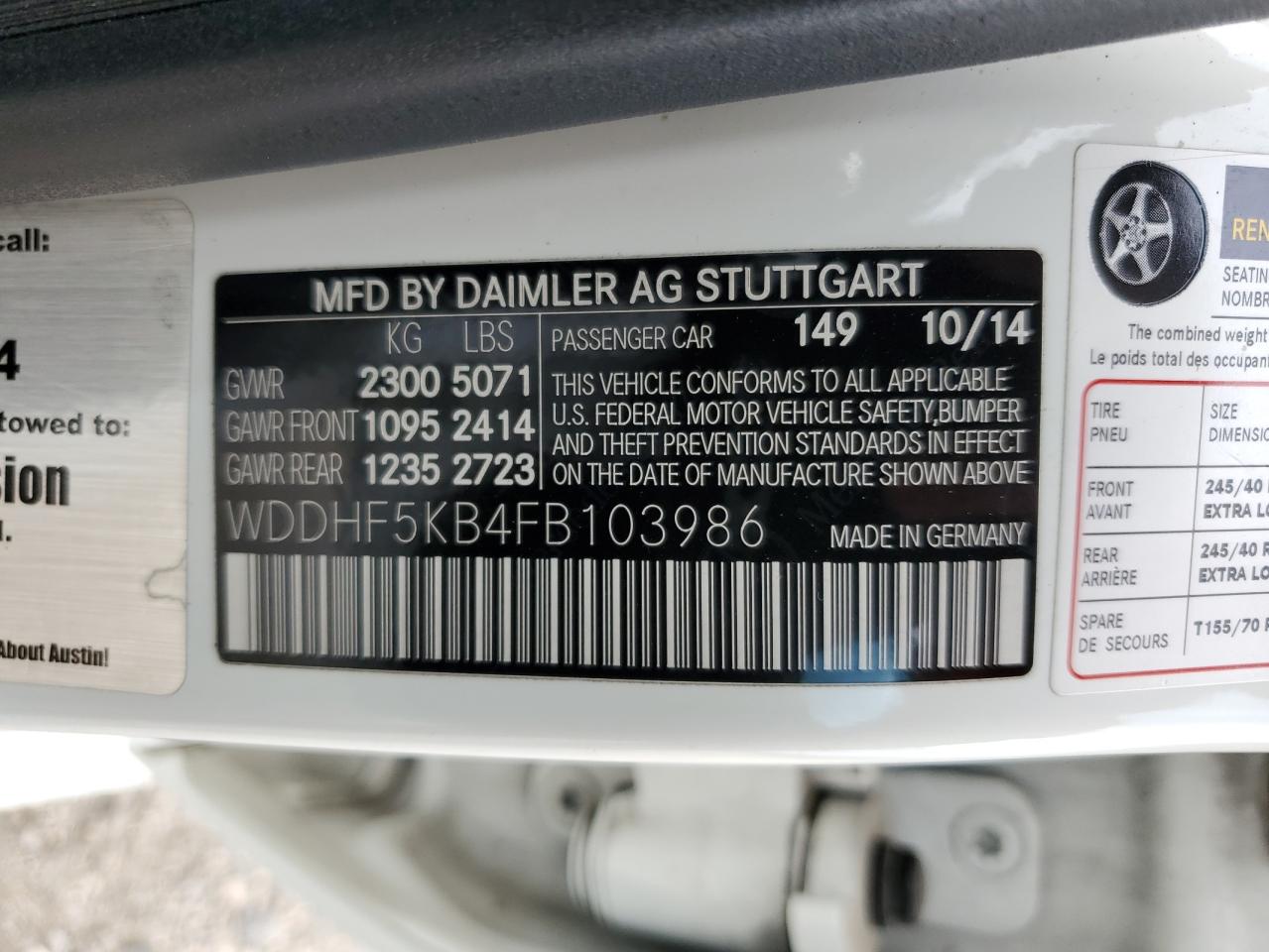 2015 Mercedes-Benz E-klasse - Image 12