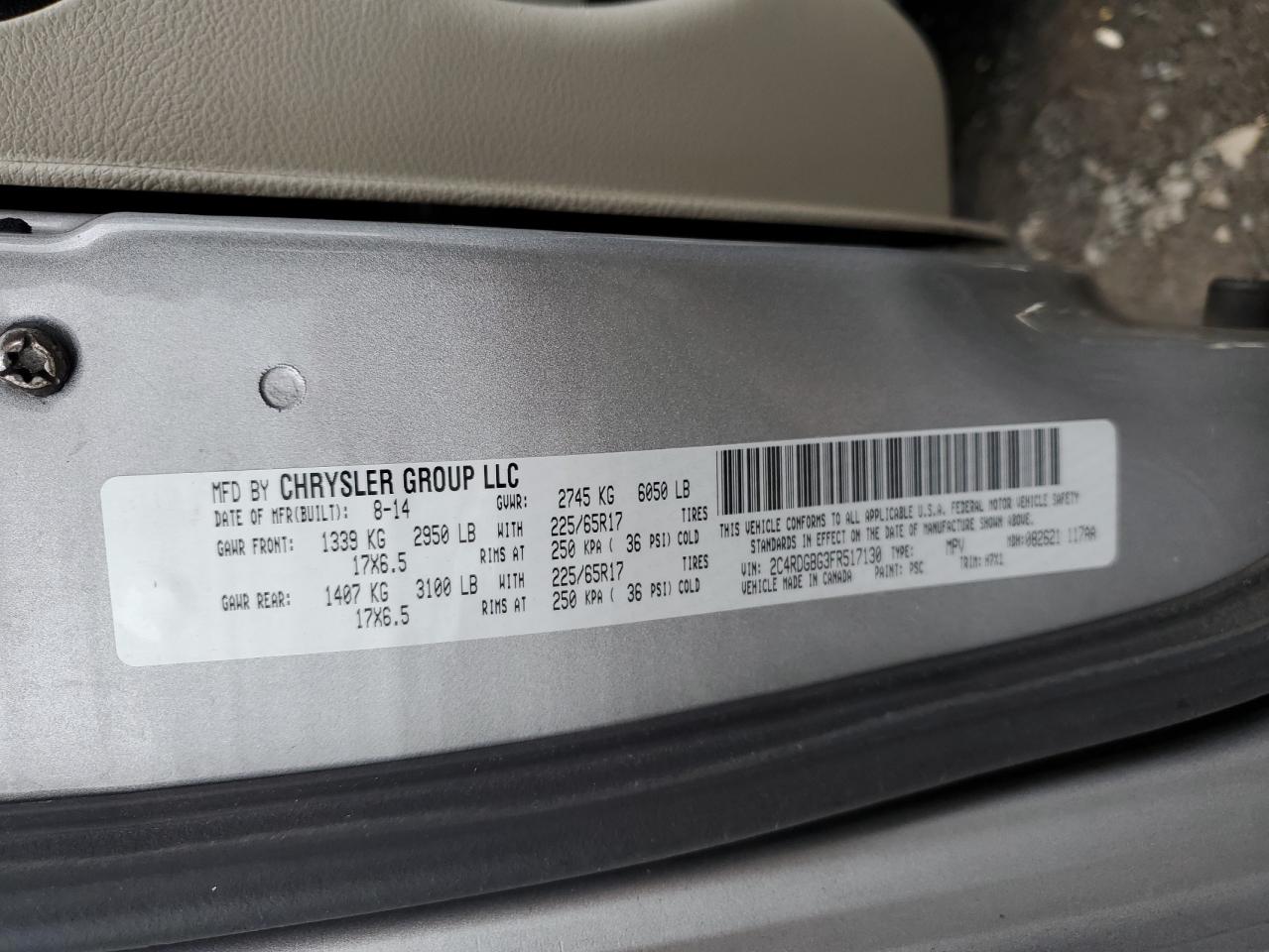 2015 Dodge Caravan - Image 14