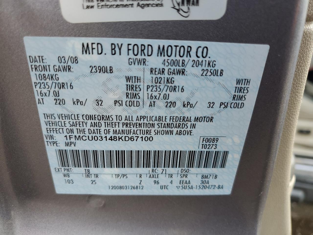 2008 Ford Escape - Image 13