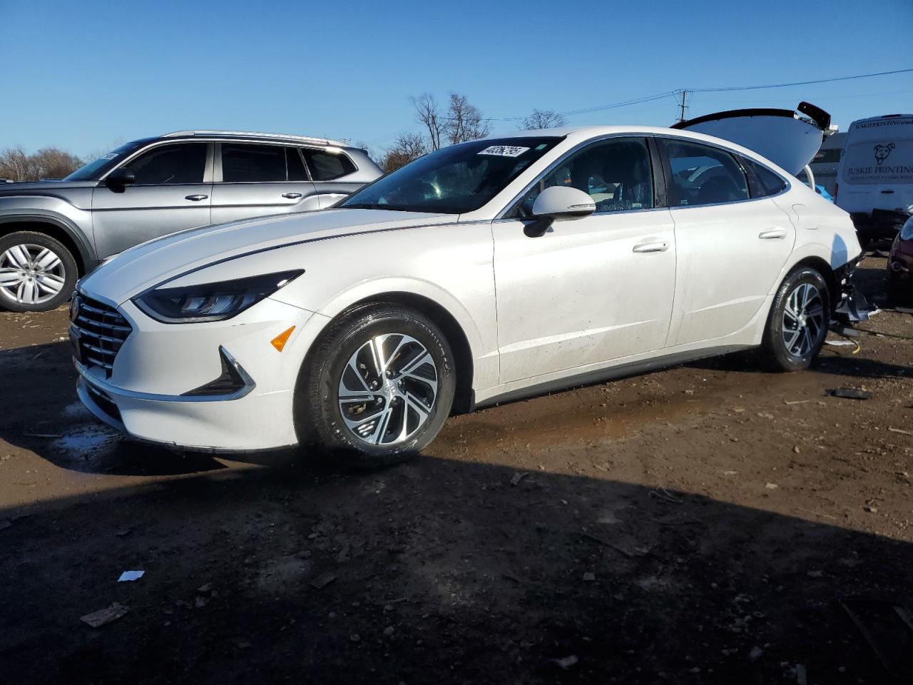 2022 Hyundai Sonata Hybrid на продаже в Chicago Heights, IL - Rear End