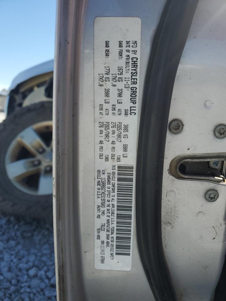 2014 Ram 1500 Slt VIN: 1C6RR6GTXES197603 Lot: 49621075