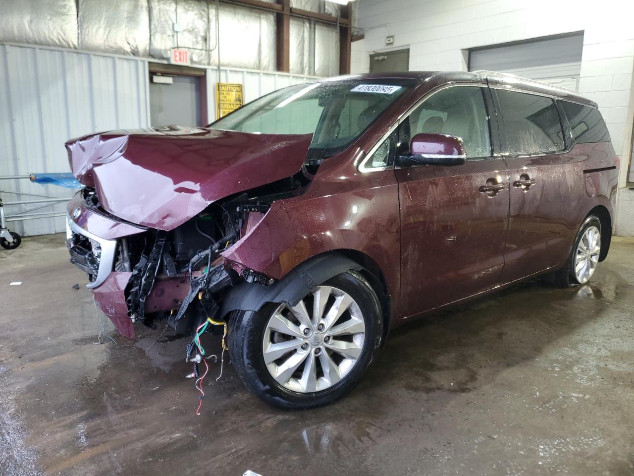 2016 Kia Sedona Ex للبيع في Chicago Heights، IL - Front End