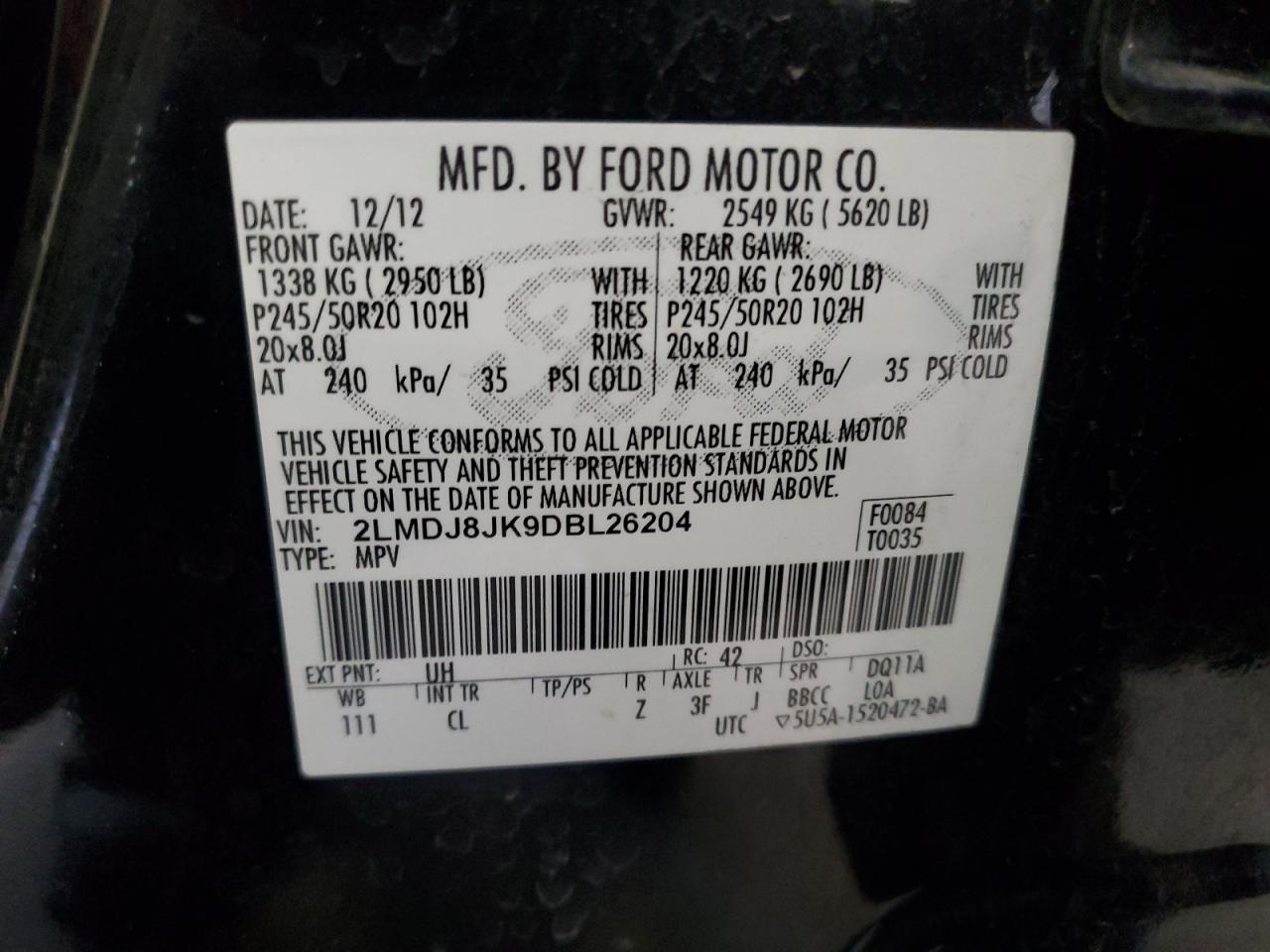 2013 Lincoln MKX - Image 14