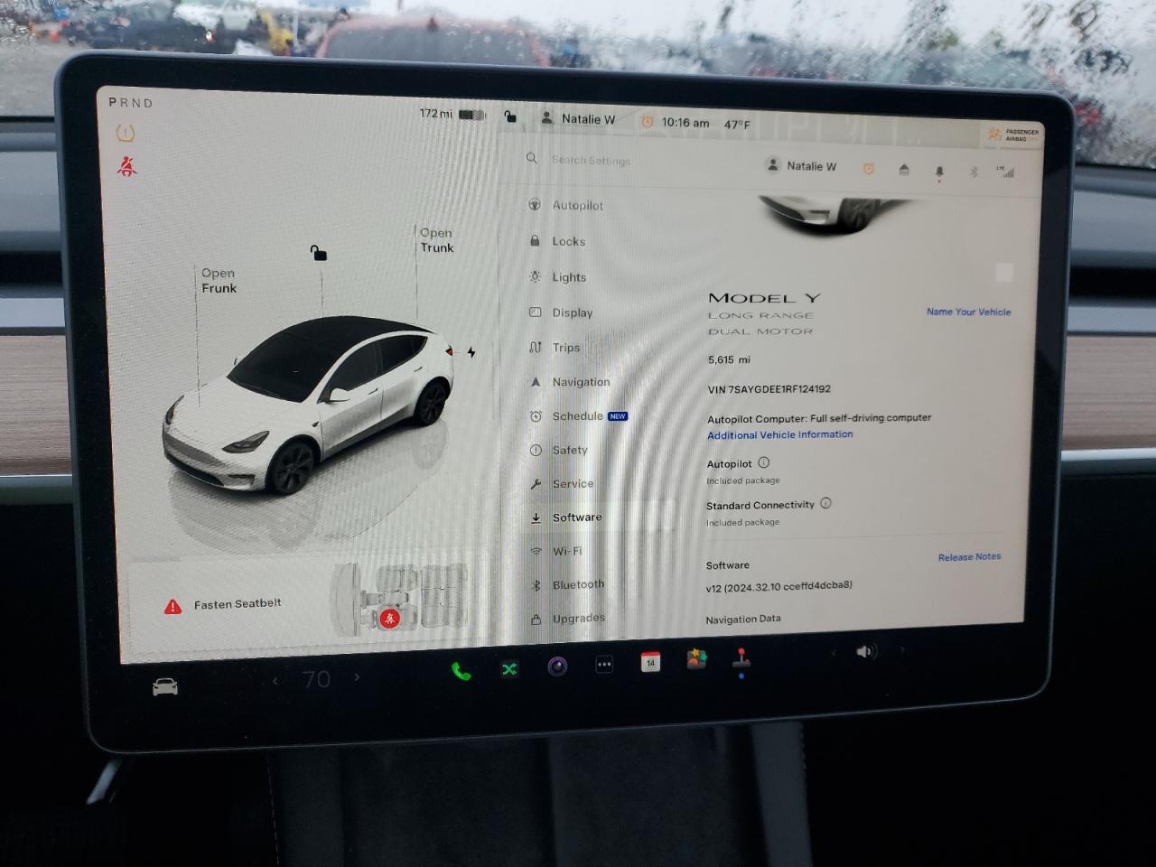 2024 Tesla Model Y VIN: 7SAYGDEE1RF124192 Lot: 48789325