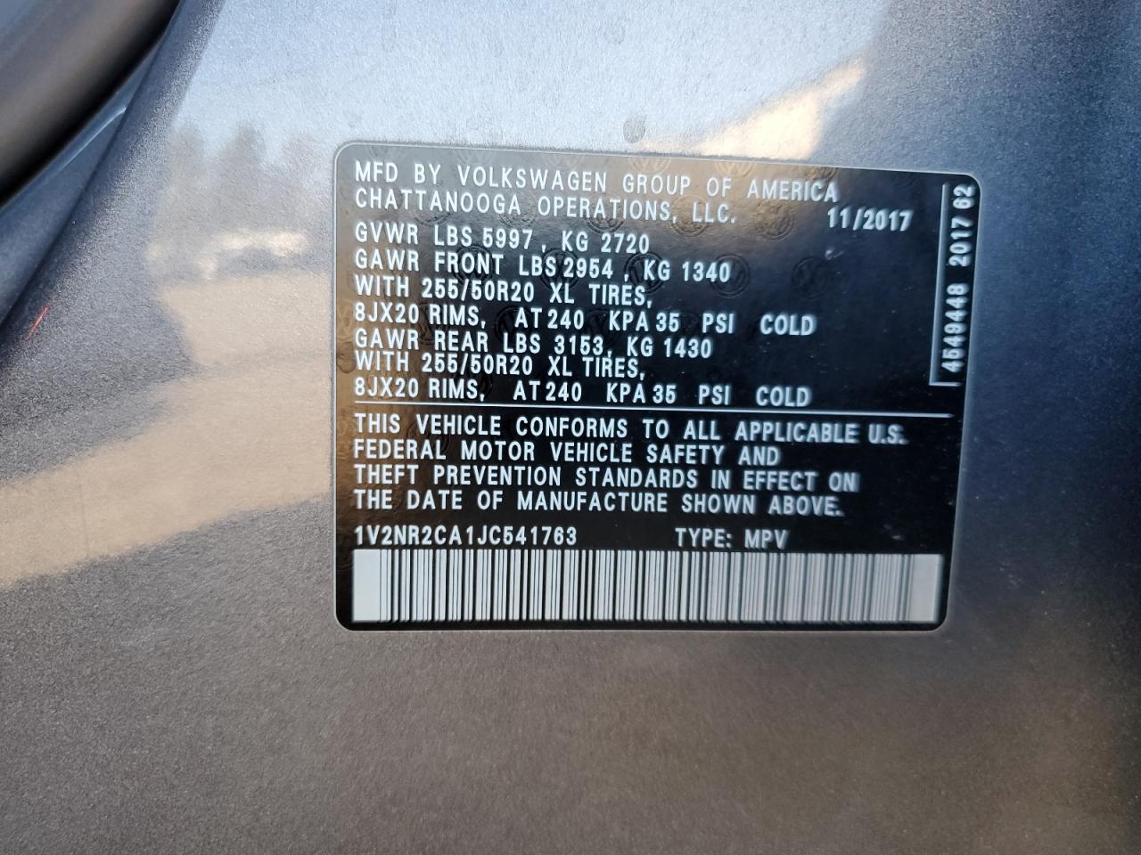 2018 Volkswagen Atlas - Image 13