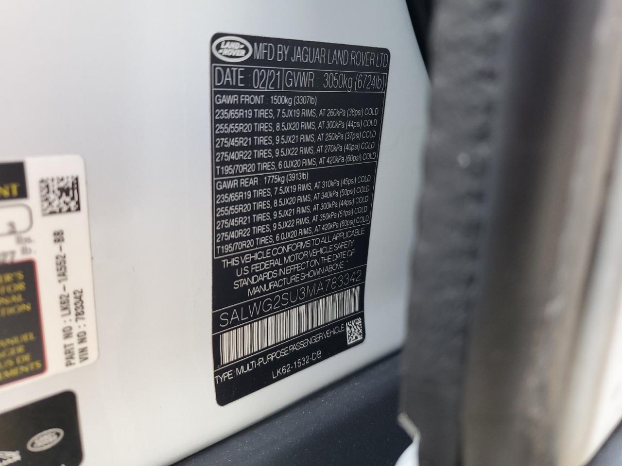 2021 Land Rover Range Rover - Image 14