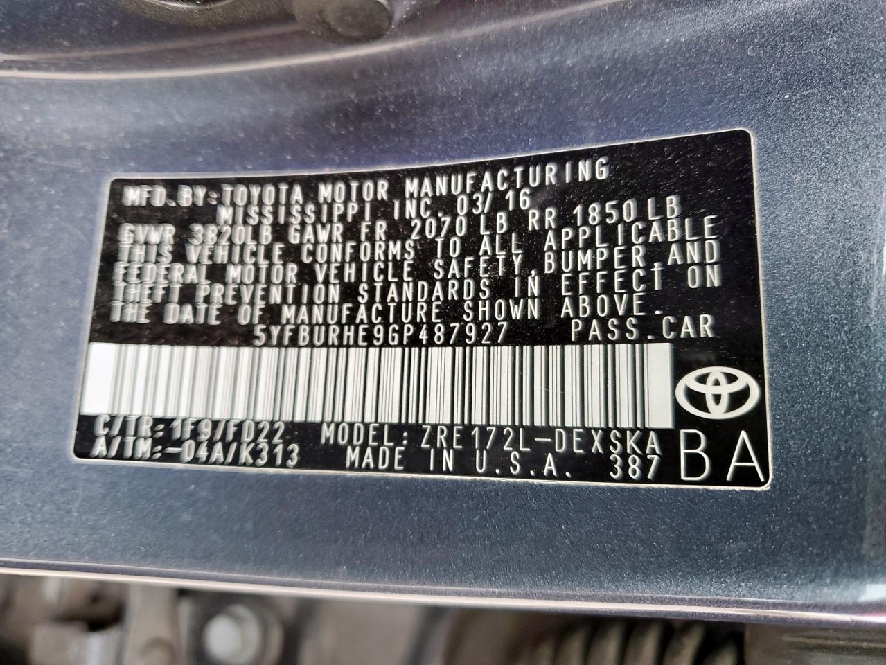2016 Toyota Corolla - Image 14
