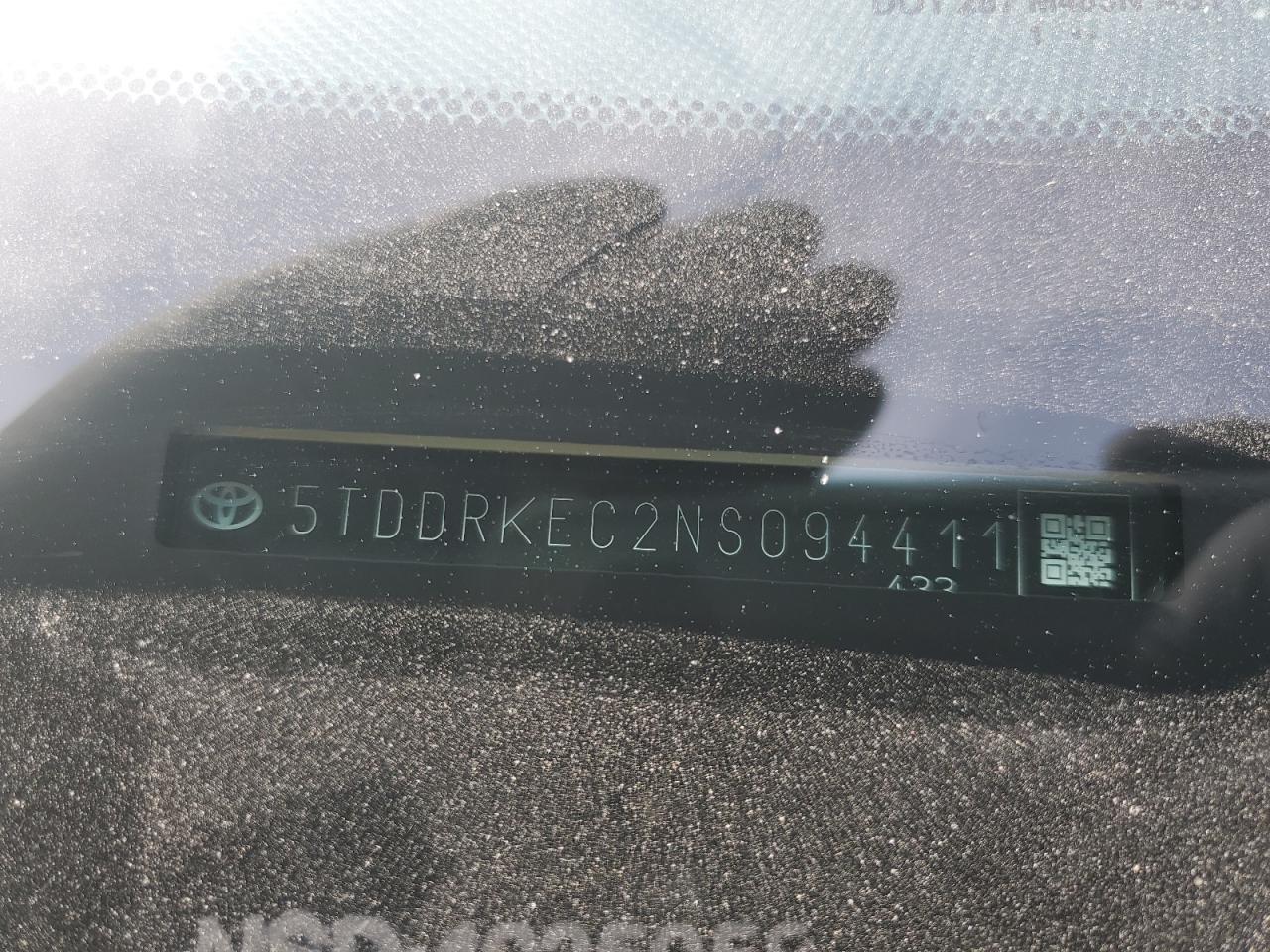 2022 Toyota Sienna Xse VIN: 5TDDRKEC2NS094411 Lot: 46491605