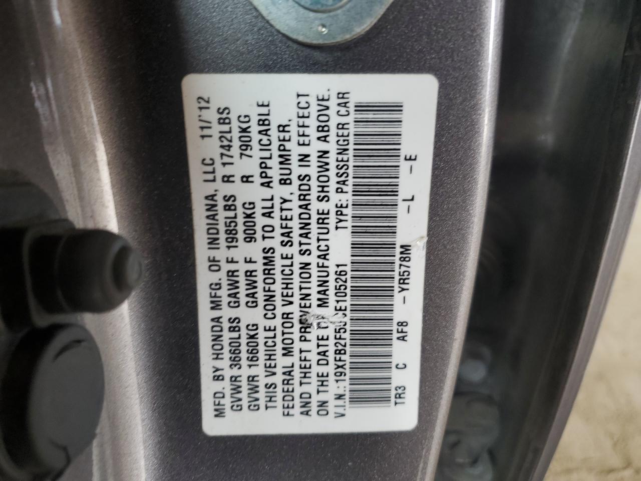 2012 Honda Civic - Image 12