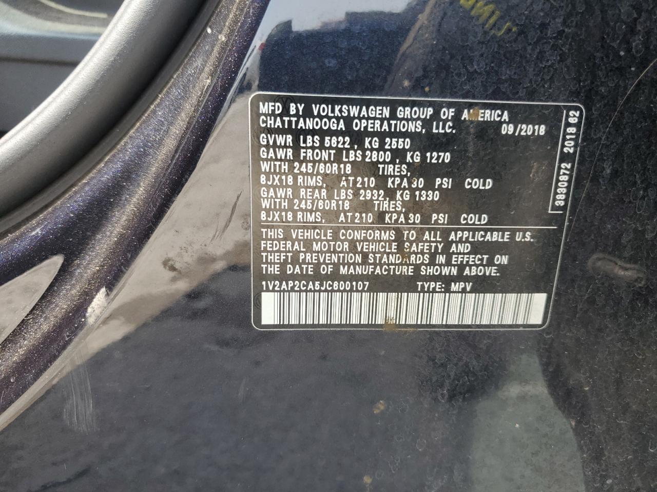 2018 Volkswagen Atlas - Image 14