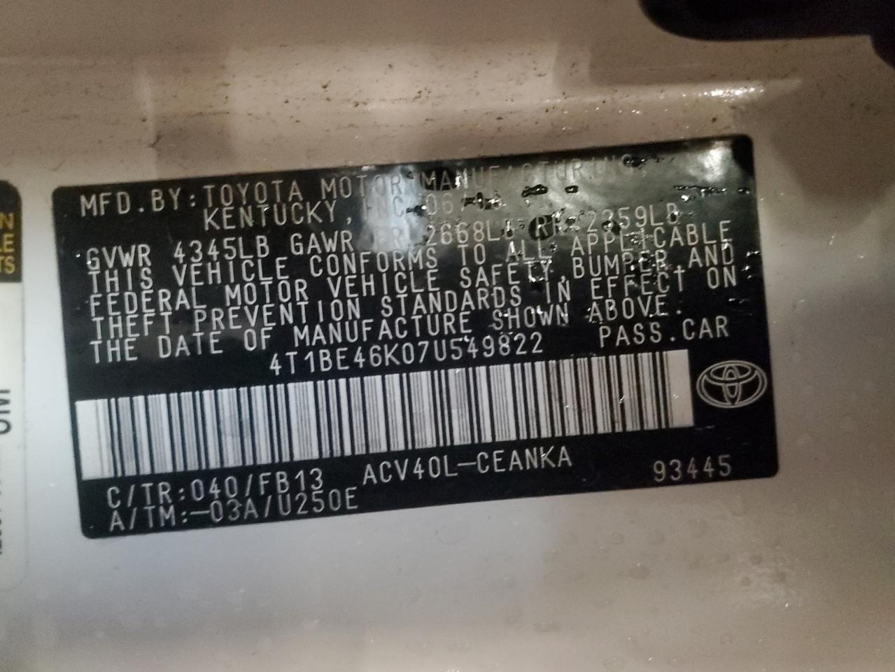 2007 Toyota Camry - Image 14