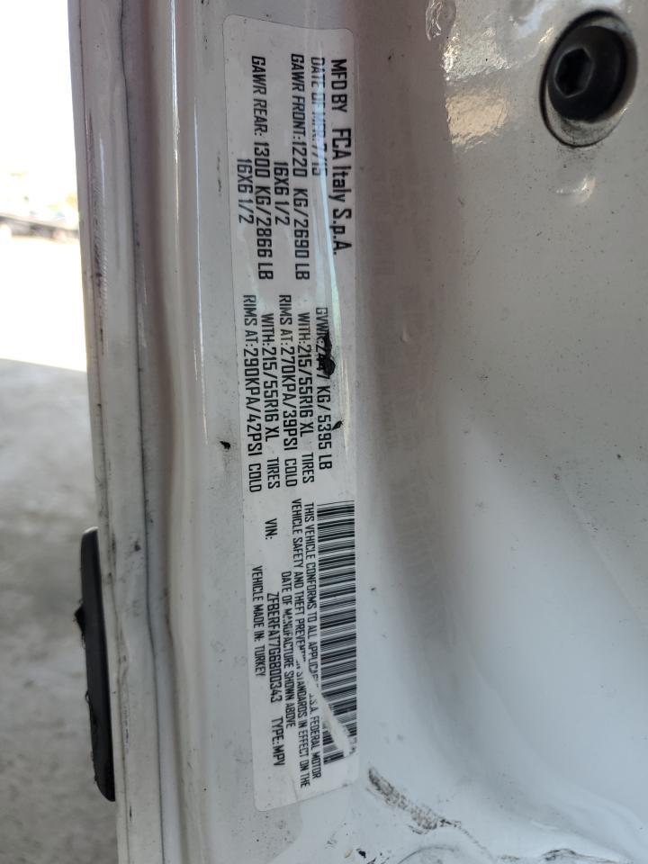 2016 Ram Promaster City VIN: ZFBERFAT7G6B00343 Lot: 49310315