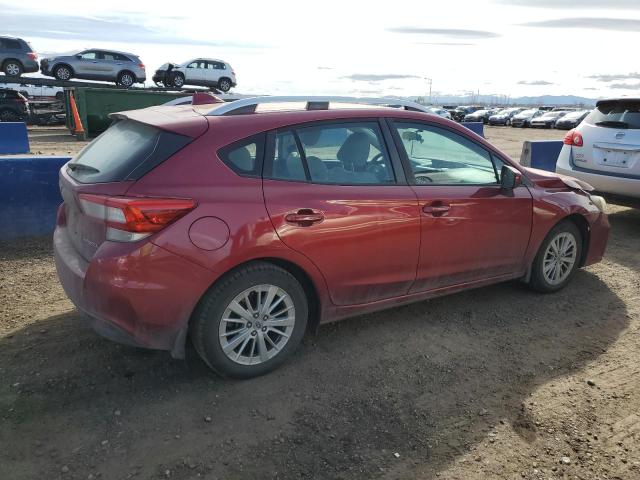  SUBARU IMPREZA 2018 Czerwony