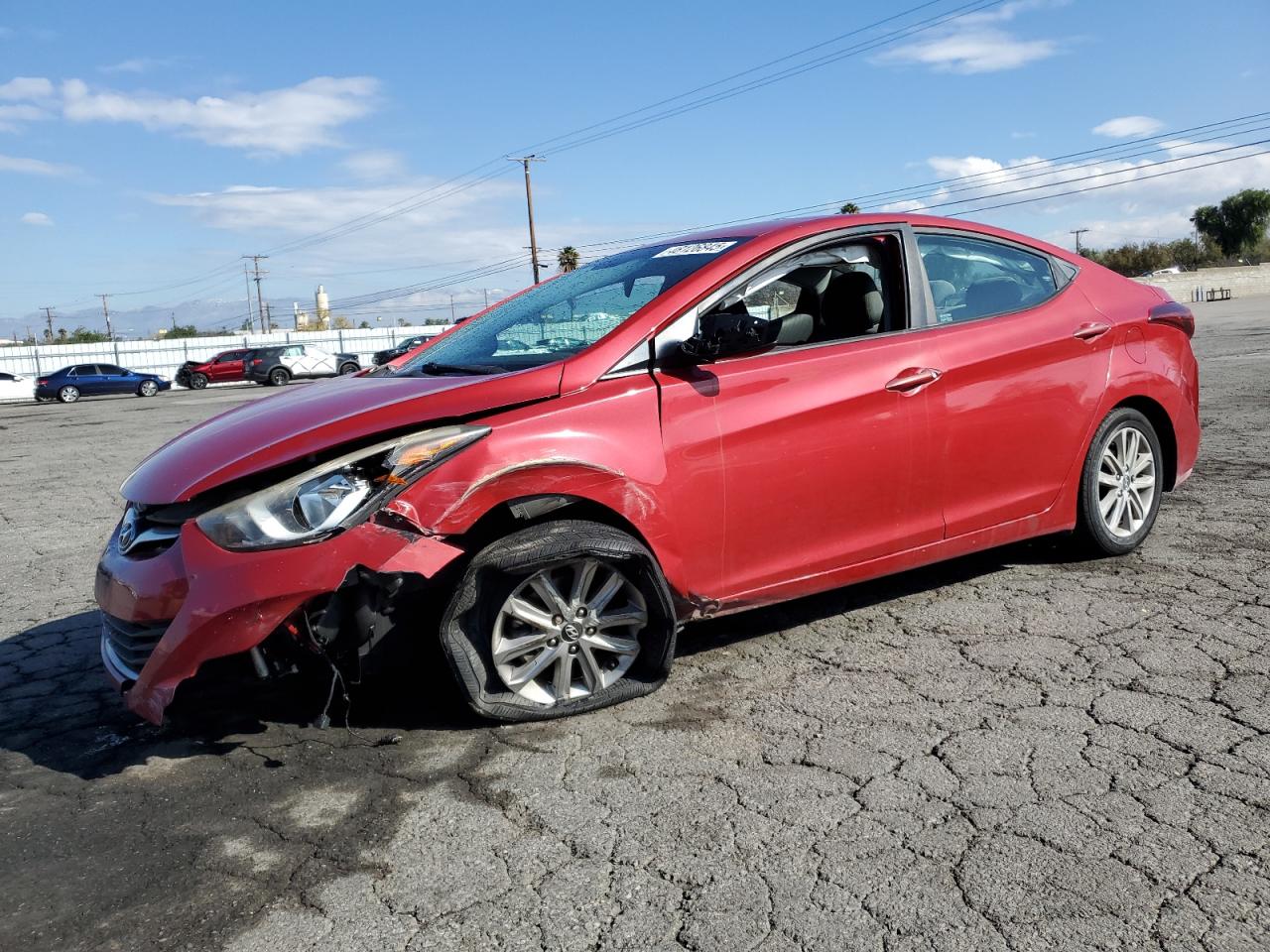 2015 Hyundai Elantra Se for Sale in Colton, CA - Side