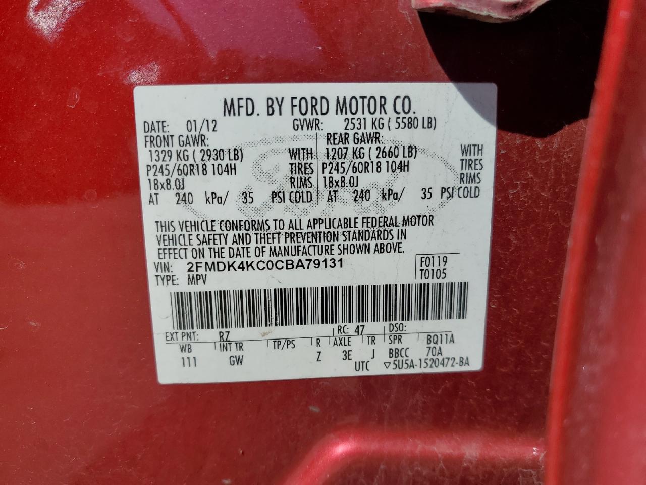 2012 Ford Edge - Image 13