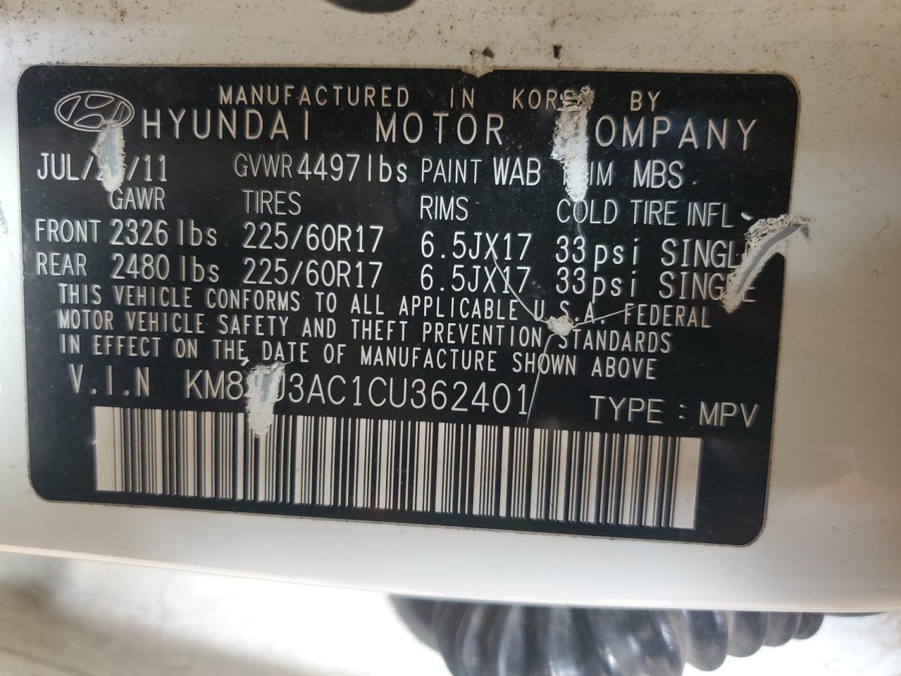 2012 Hyundai Tucson - Image 12