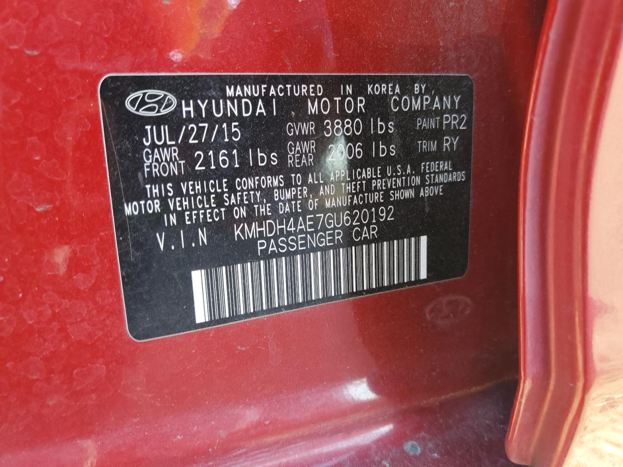 2016 Hyundai Elantra - Image 12