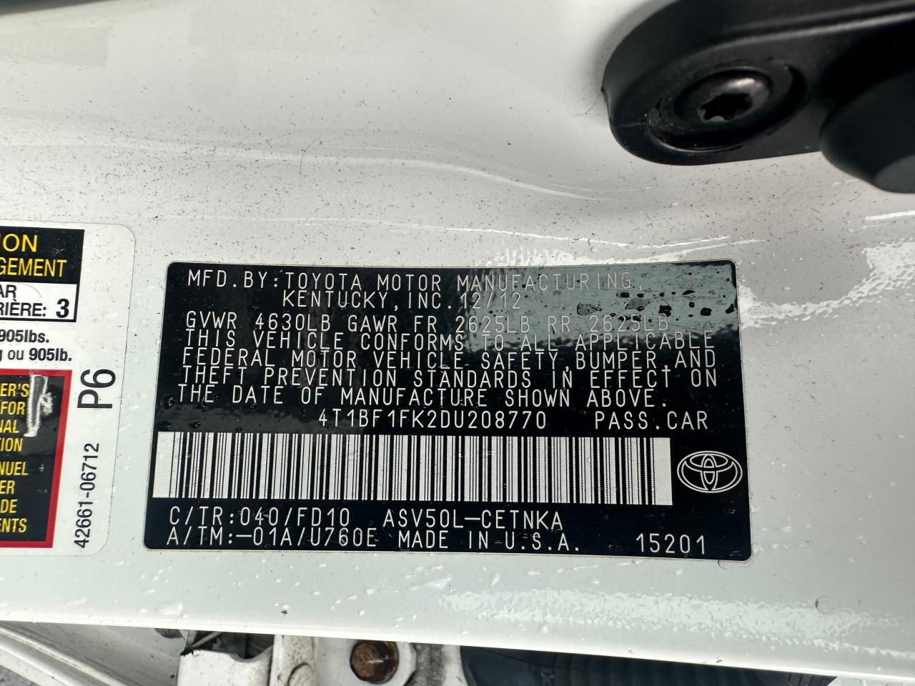 2013 Toyota Camry - Image 10