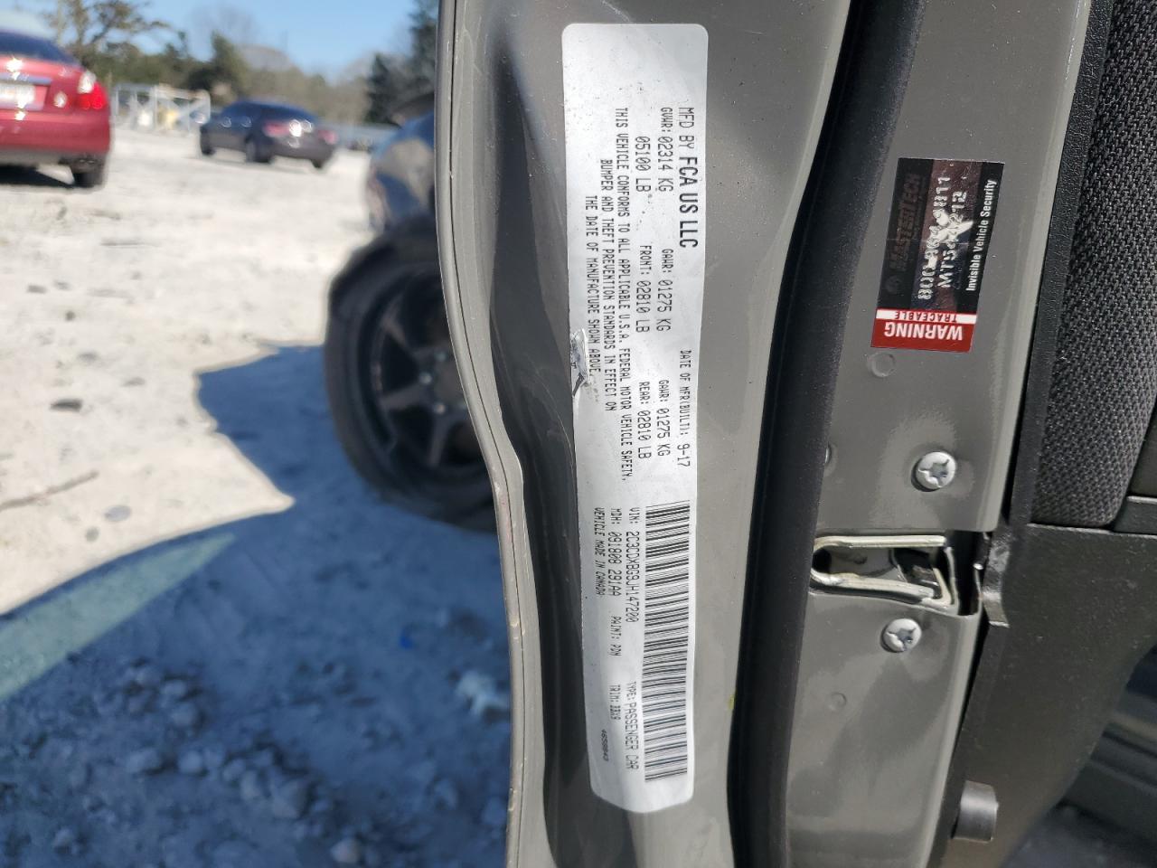 2018 Dodge Charger Sxt VIN: 2C3CDXBG9JH147200 Lot: 49470525