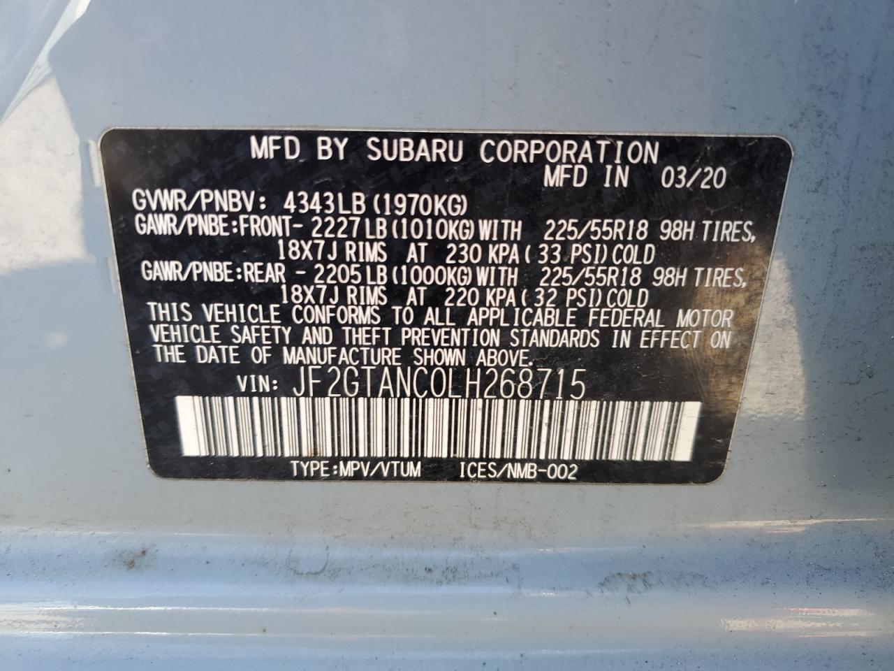 2020 Subaru XV - Image 14