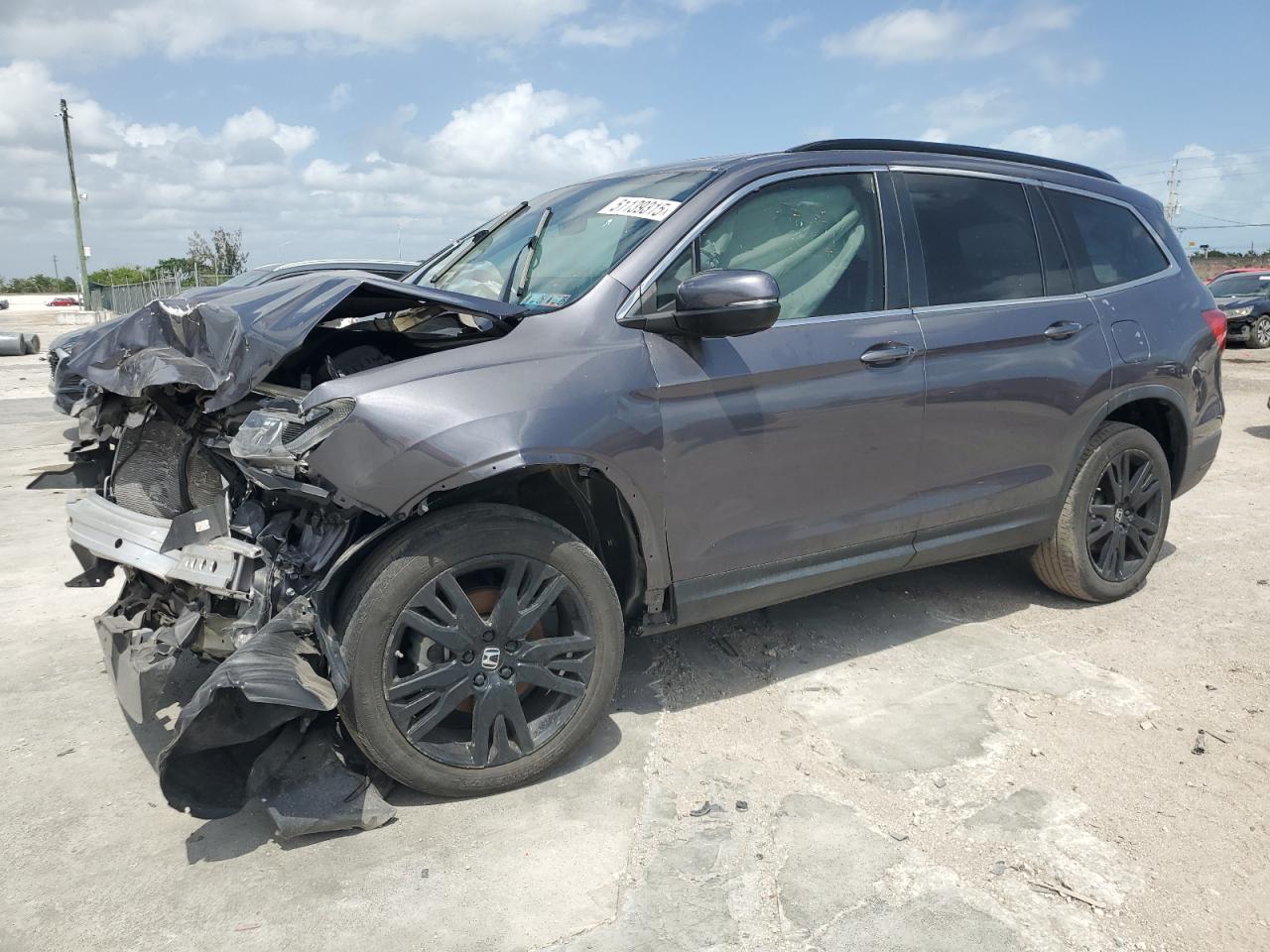 2021 Honda Pilot Se for Sale in Homestead, FL - Front End