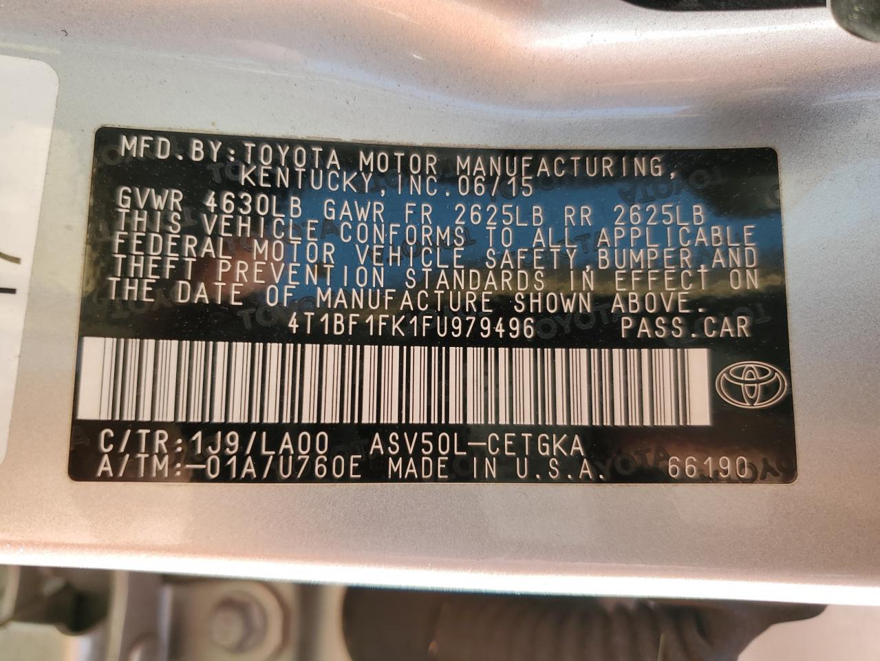 2015 Toyota Camry - Image 12