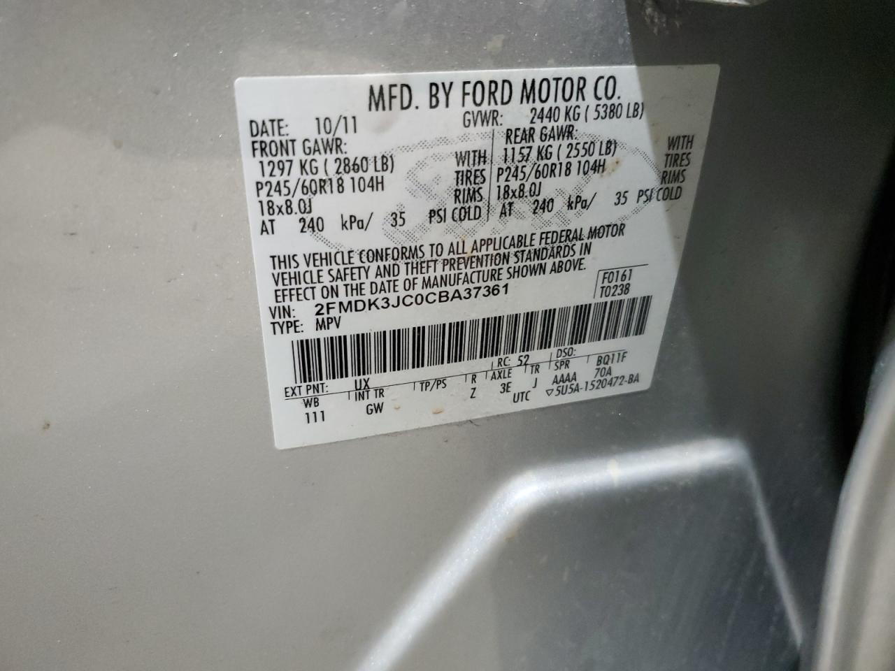 2012 Ford Edge - Image 14