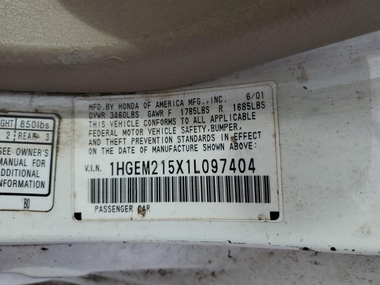 2001 Honda Civic - Image 15