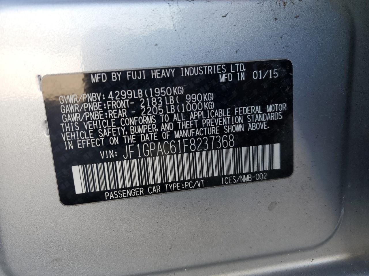 2015 Subaru Impreza - Image 14