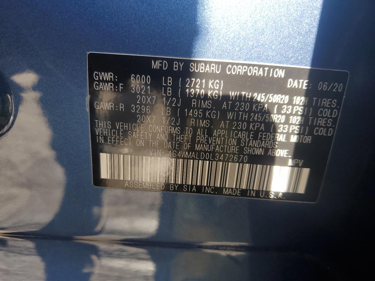 2020 Subaru Ascent - Image 14